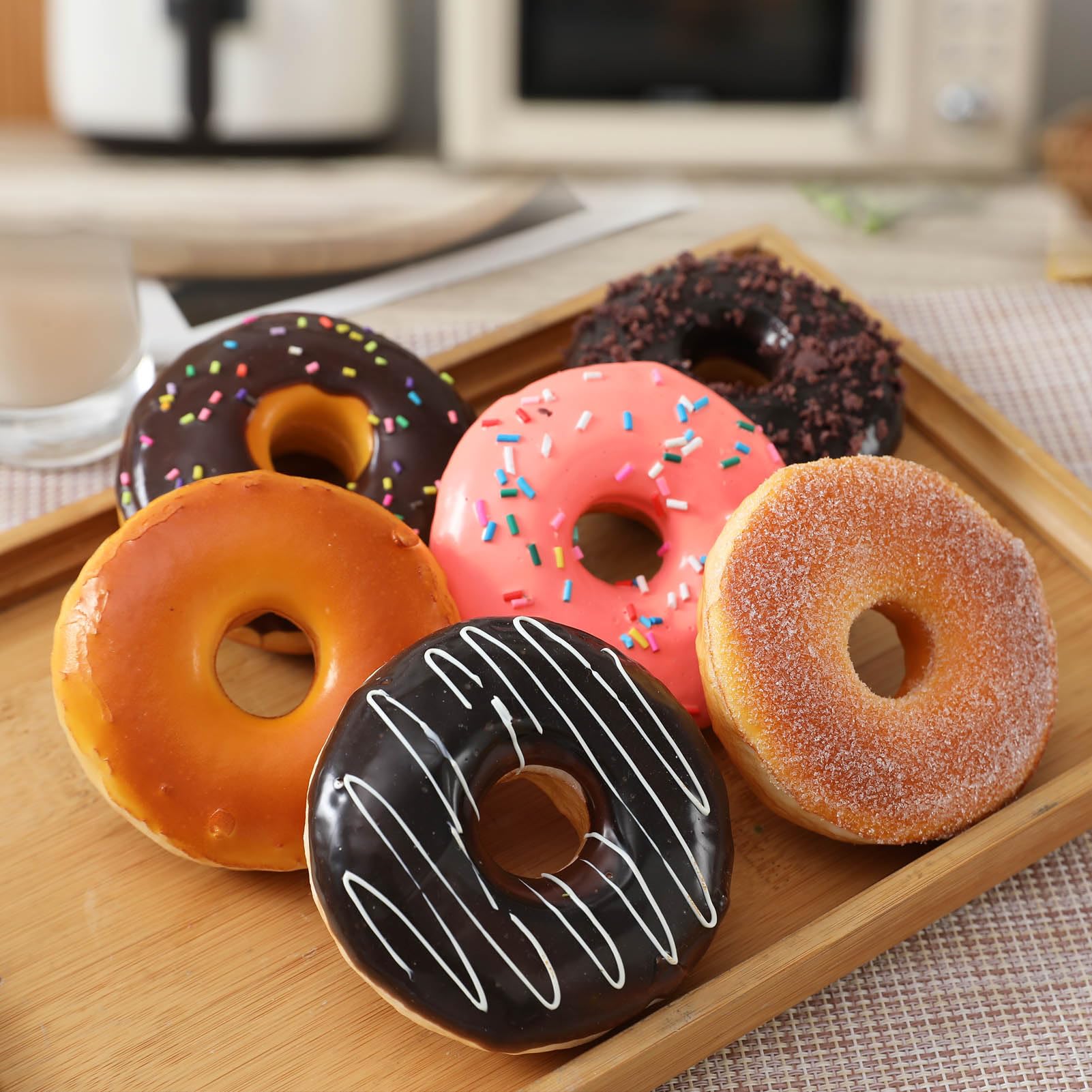 Diameter about 3.7 inches creates a convincing dessert display.
