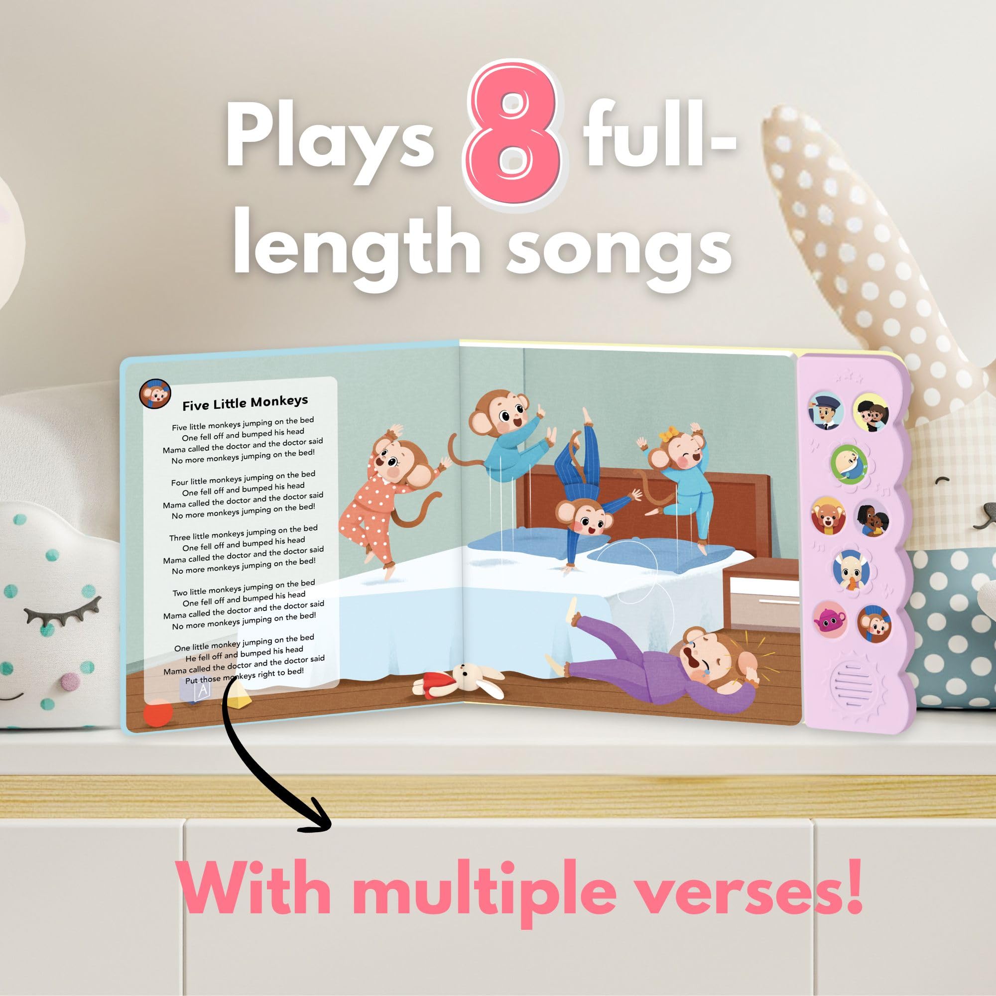 Joey Books full song play button showing a complete tune with one touch