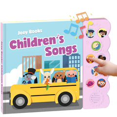 Joey Books song book cover open with bright art inviting young listeners