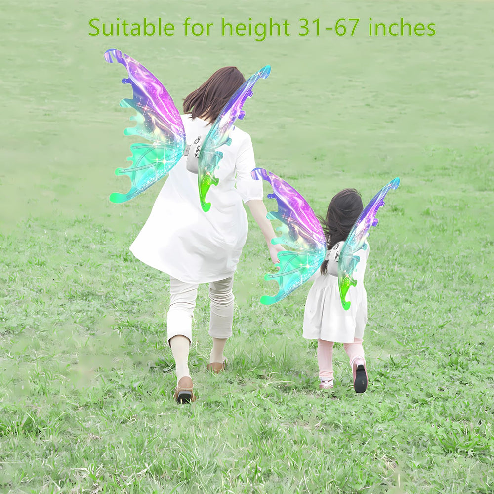 Johehe automatic battery-operated wings provide hands-free glowing fun for kids