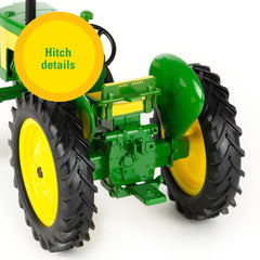 John Deere 435 wheels emphasize soft-tire feel for outdoor play.