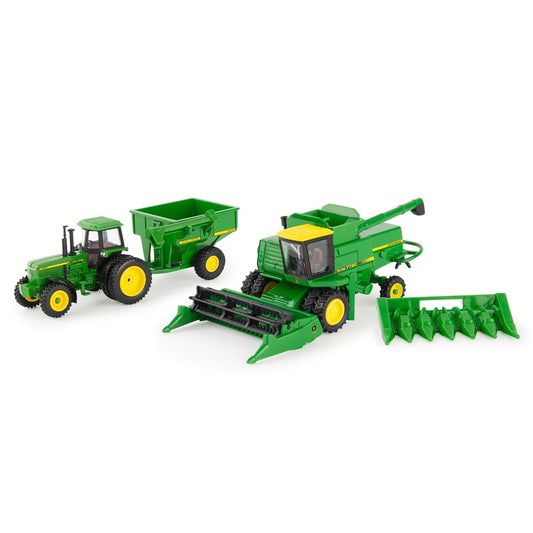 John Deere 4555 tractor close-up, ideal for display and imaginative farming play.
