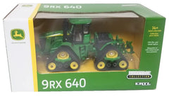 John Deere 9RX 640 Prestige model shows clear interior through windows for authentic detailing.
