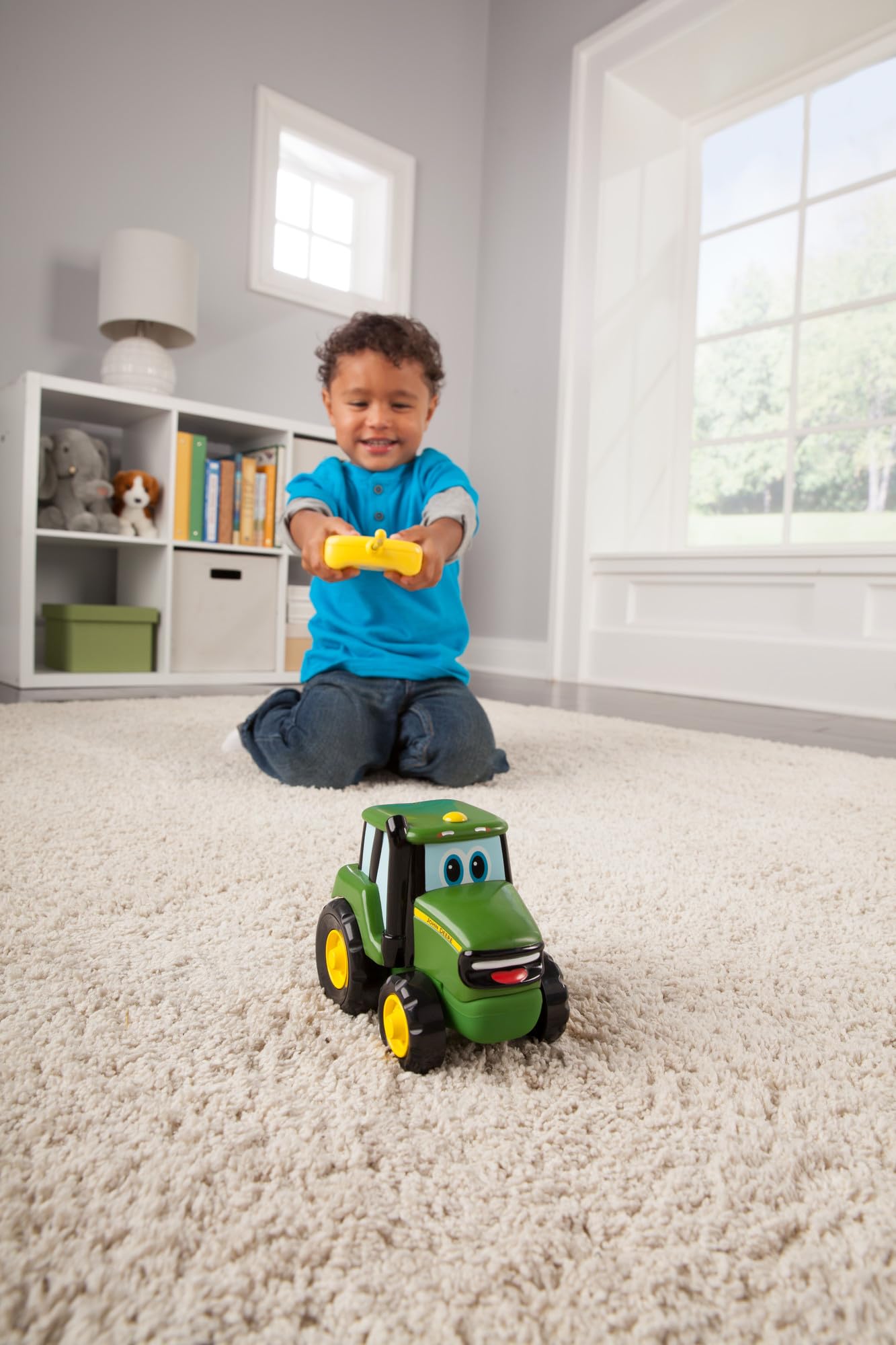 John Deere Johnny Tractor RC durable build suitable for rough play at home