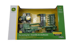 John Deere tractor front view detail, ideal for display and study of scale design.