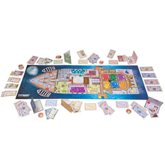 John N. Hansen Titanic game board setup showcases full components for 2–6 players