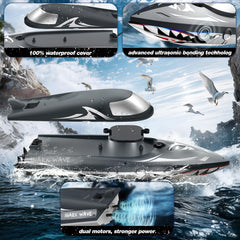 JOI MEW Shark RC Boat ideal for pool and lake racing with friends