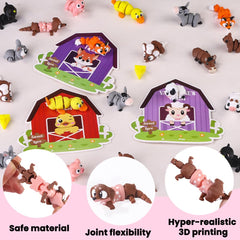 JOICEE Valentines cards paired with animals for kid-friendly exchanges