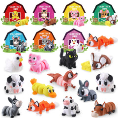 JOICEE farm animal figurines, vibrant and detailed for classroom play and gifting
