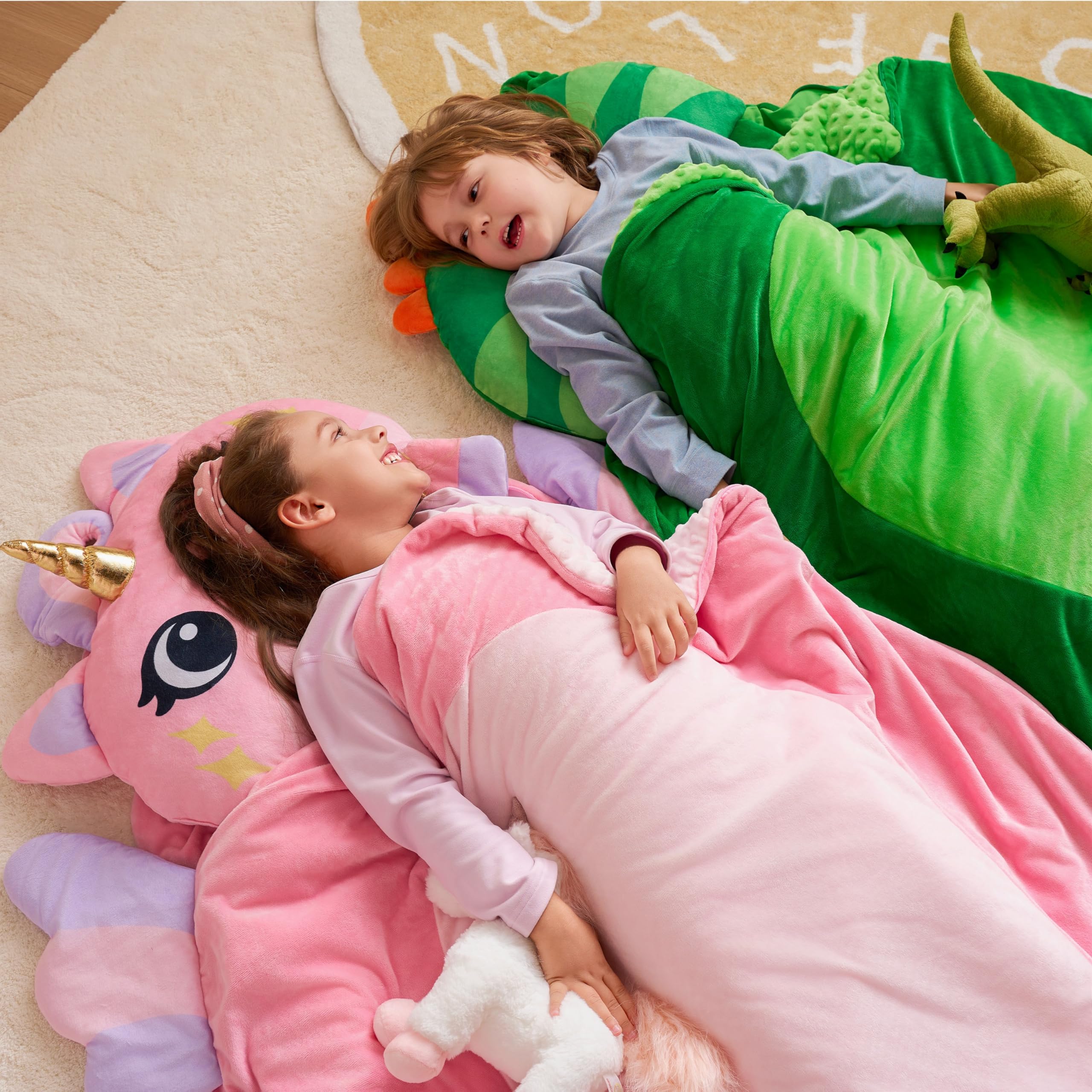 Joiedomi nap mat carry handle storage simplifies transport.