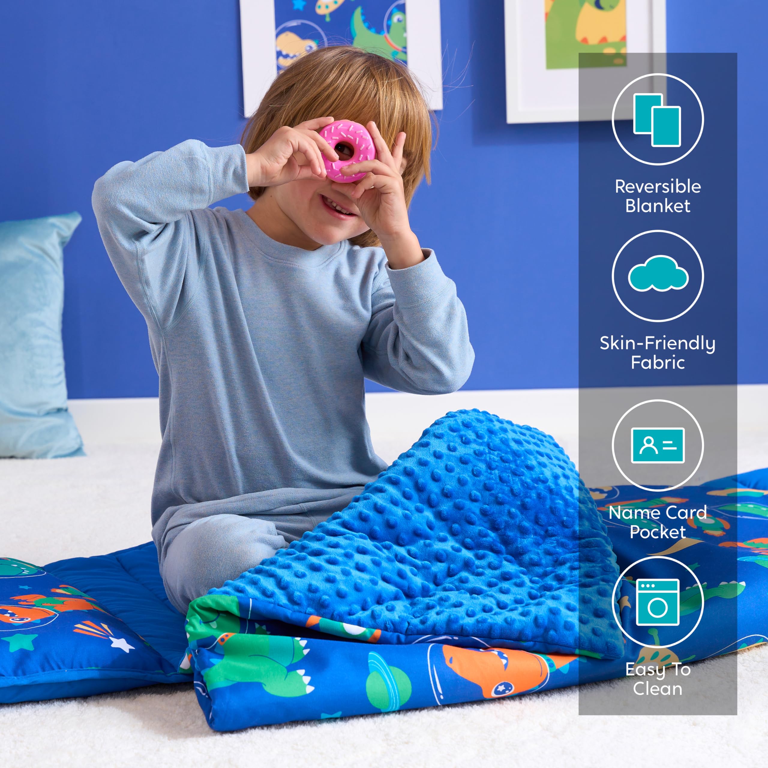 Joiedomi nap mat with name pocket for quick identification