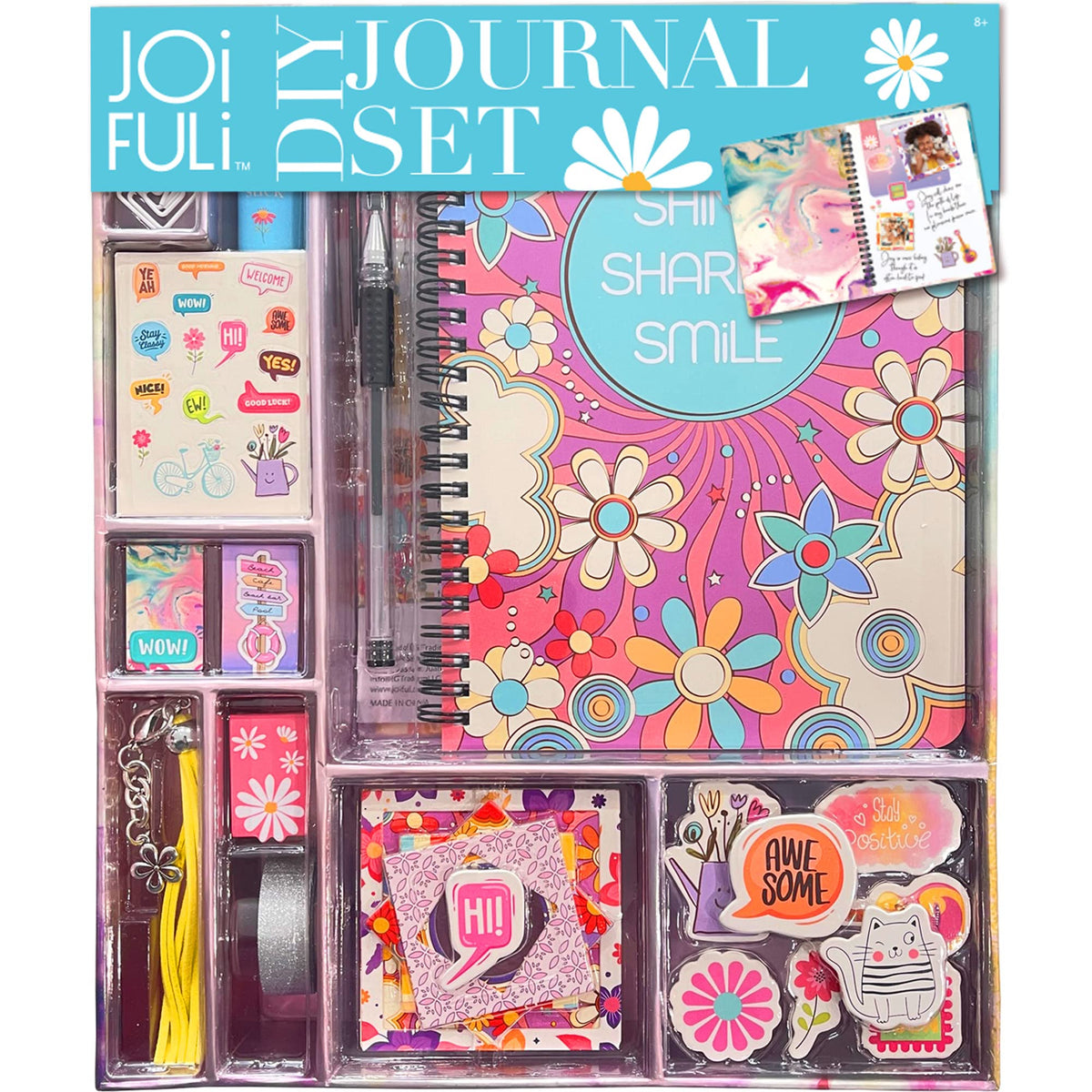 JOiFULi DIY Journal Set cover, a bright starter kit for memory keeping and creative expression