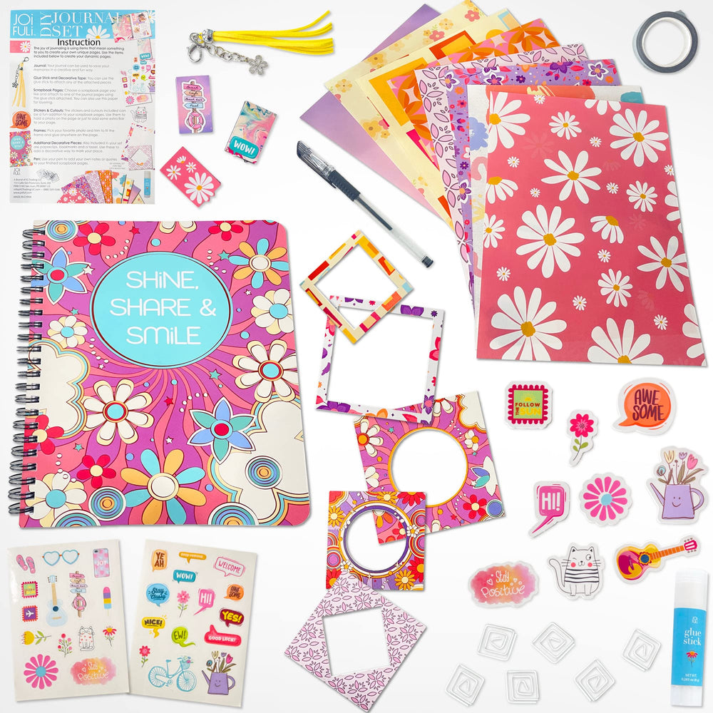 JOiFULi DIY Journal Set stickers, clips, and frames enable expressive page design and keepsakes