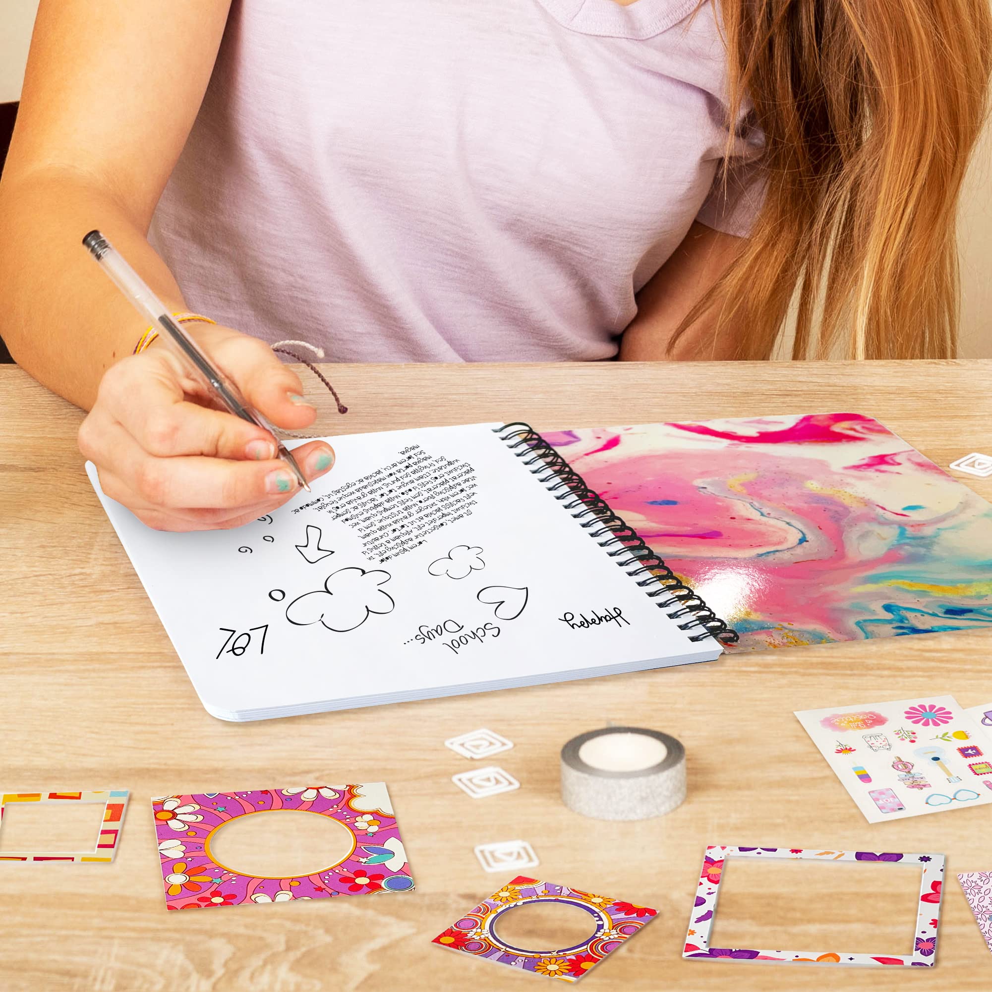 JOiFULi DIY Journal Set tassel and charms add texture and a playful, personal flair