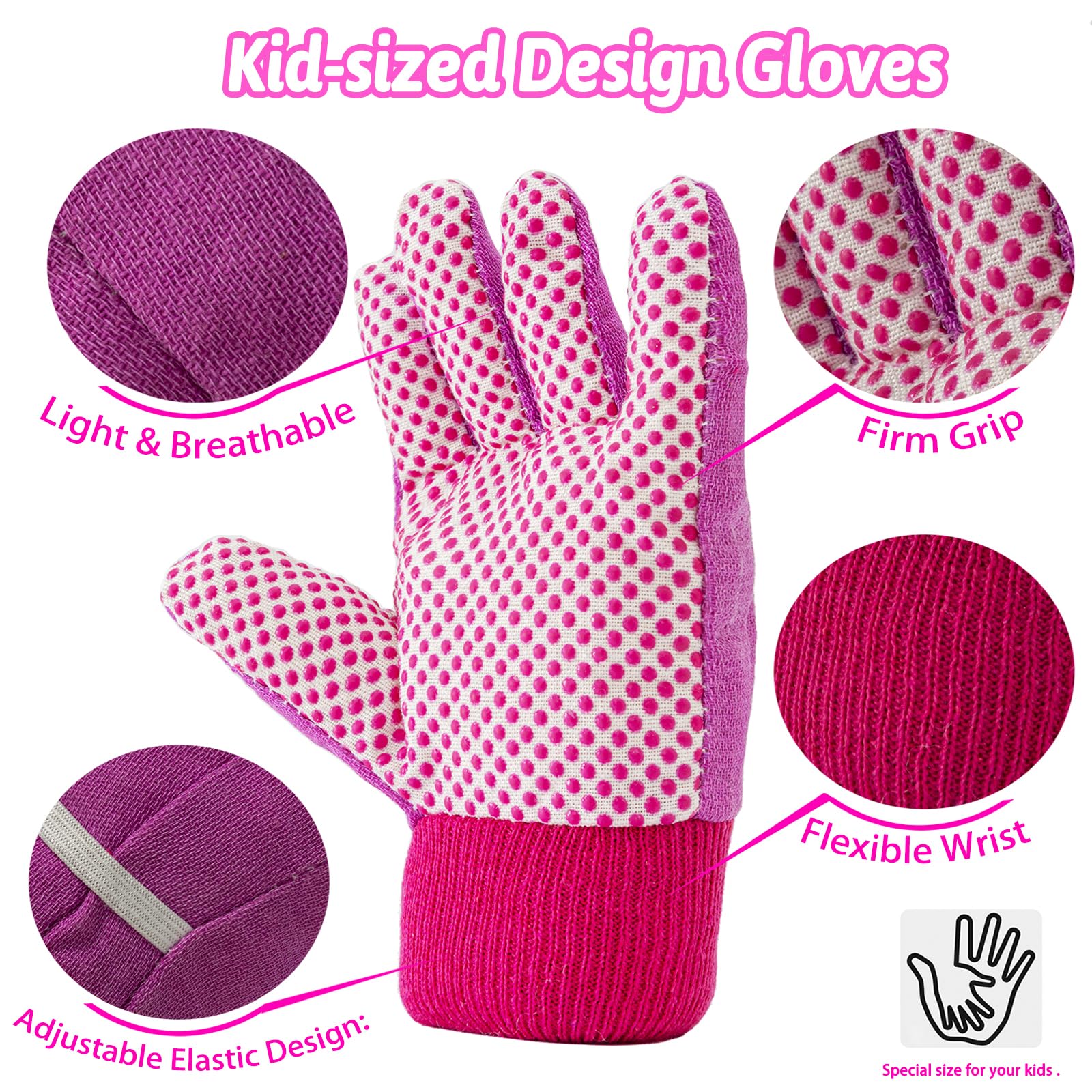 JOI MEW Kids Pink Gardening Tools Set DIY bookmark kits spark crafty garden-themed activities.