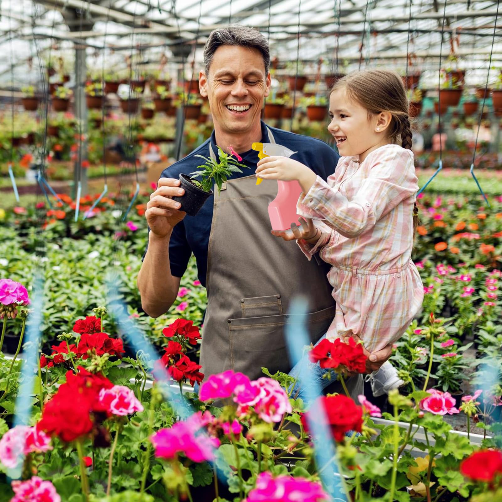 JOI MEW Kids Pink Gardening Tools Set plant pots provide space to nurture tiny sprouts.