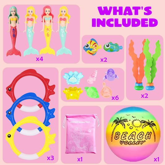 JOINBO diving rings help kids retrieve targets and practice underwater.