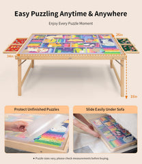 JOIN&JOY portable jigsaw table easy to carry and quick to store