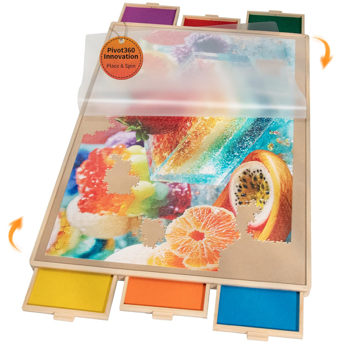 Join&Joy Puzzle Board Pro 40x29 inches provides a spacious workspace for large puzzles