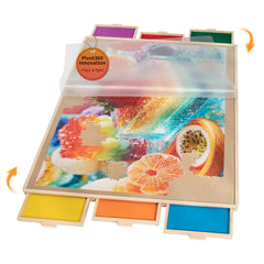 Join&Joy Puzzle Board Pro with six drawers for organized sorting during large puzzles.