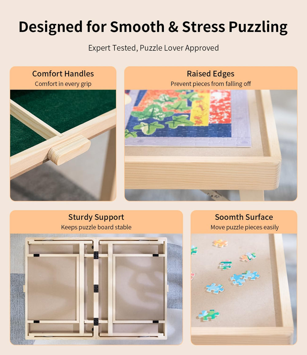 JOIN&JOY puzzle covers protect unfinished work from dust, pets, and spills