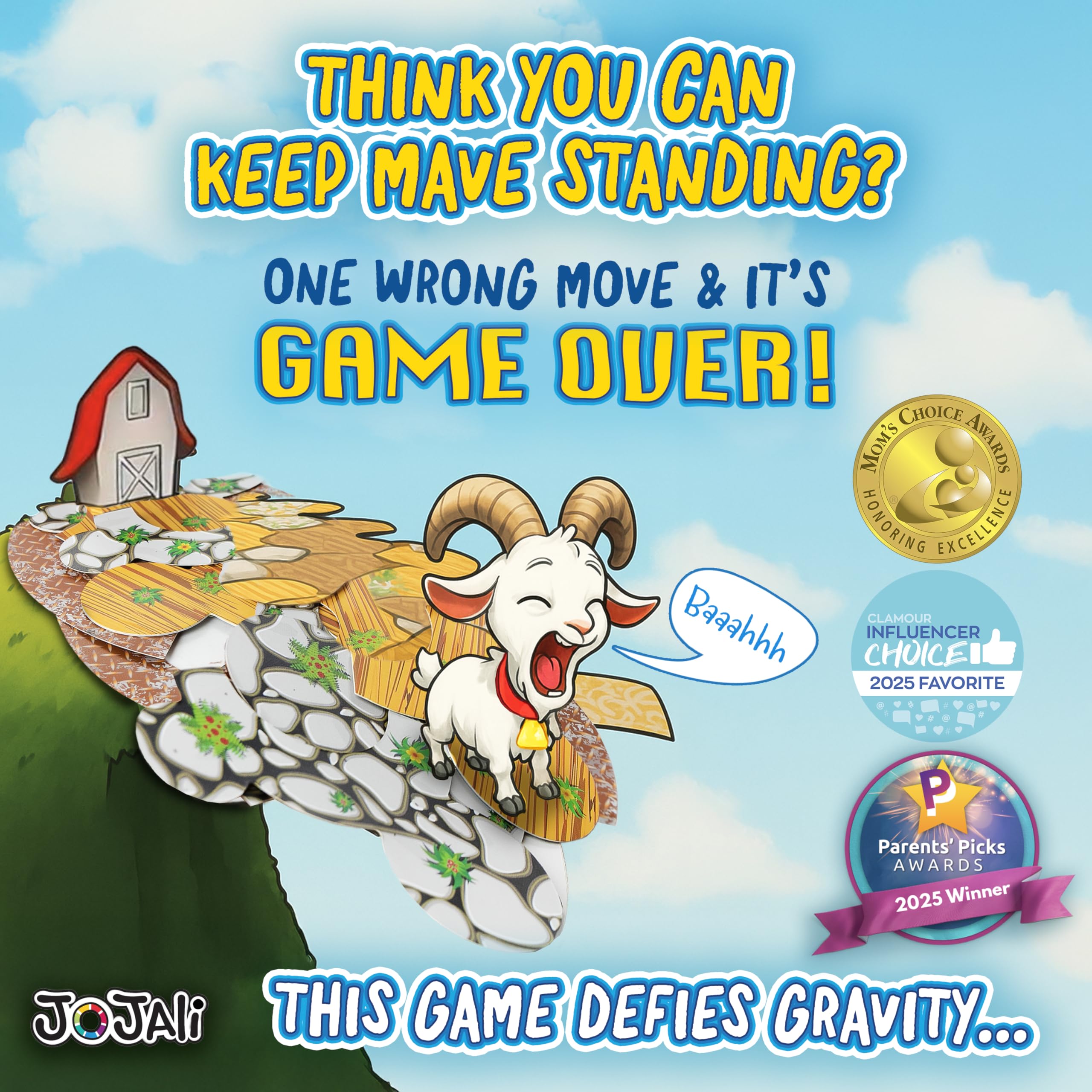 Jojali How Brave is Mave building-cards displayed for tower challenges
