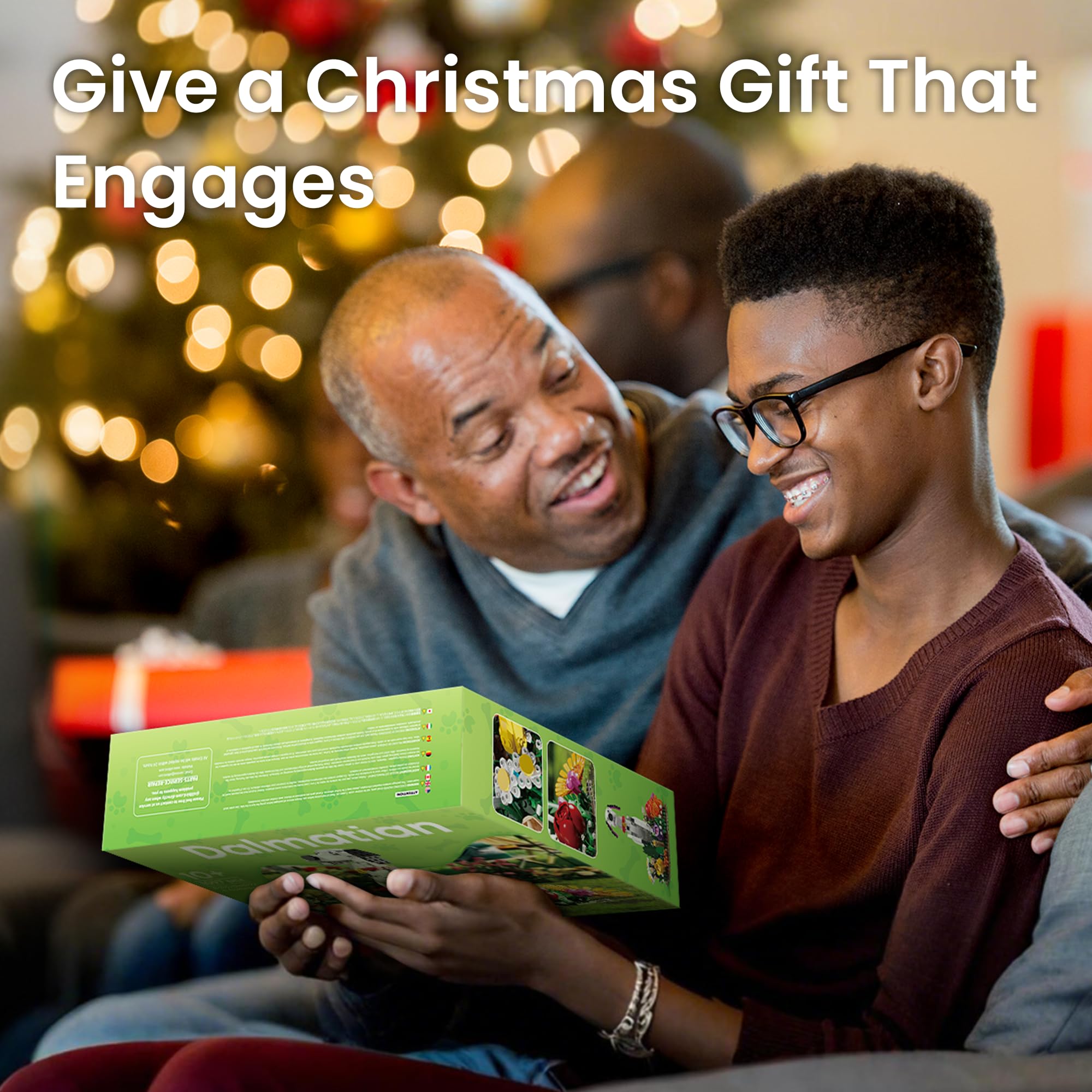 JOJO&Peach Dalmatian with sunflowers brightens shelves and desks.