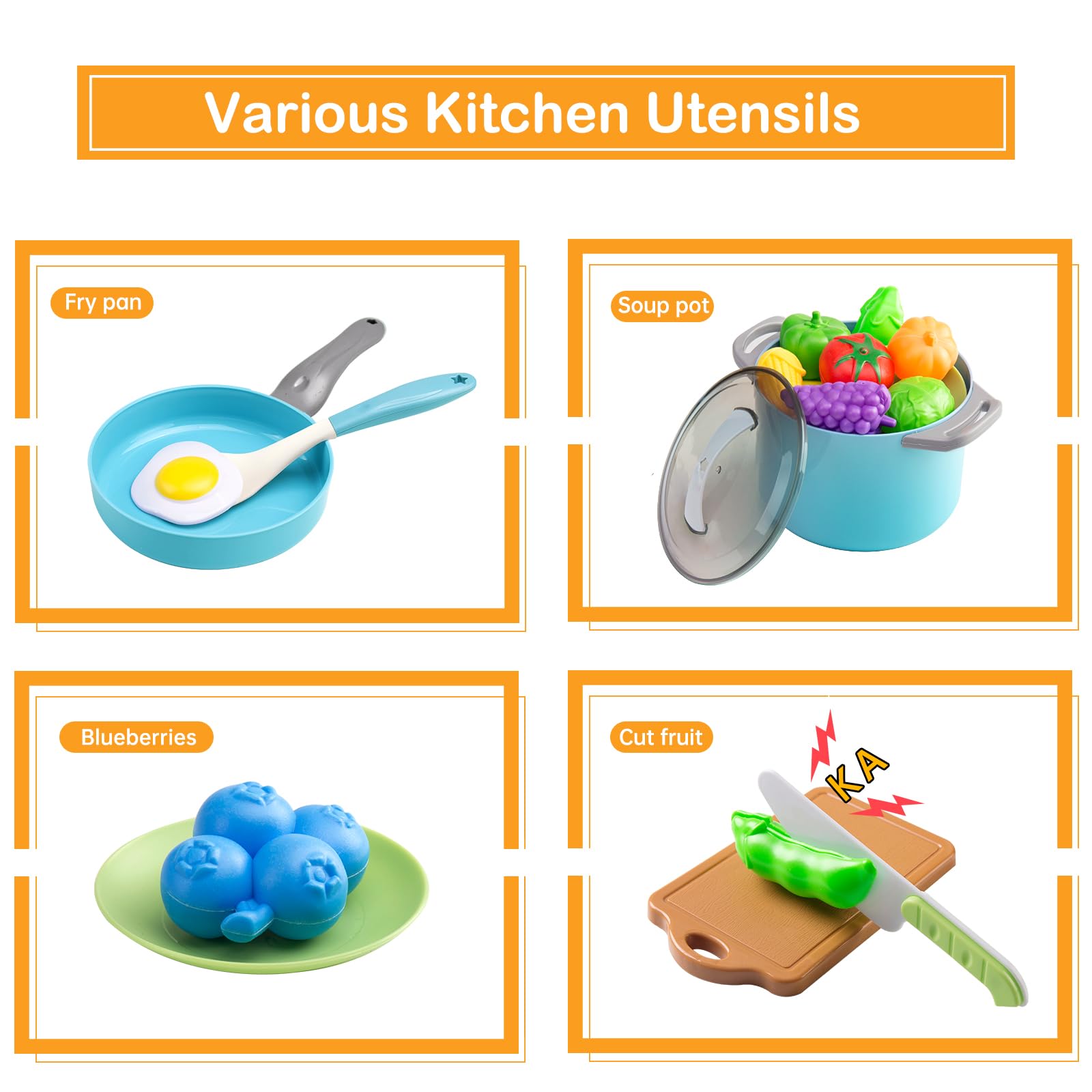 JOKERKING kids utensils ladle encourages pouring and scooping practice