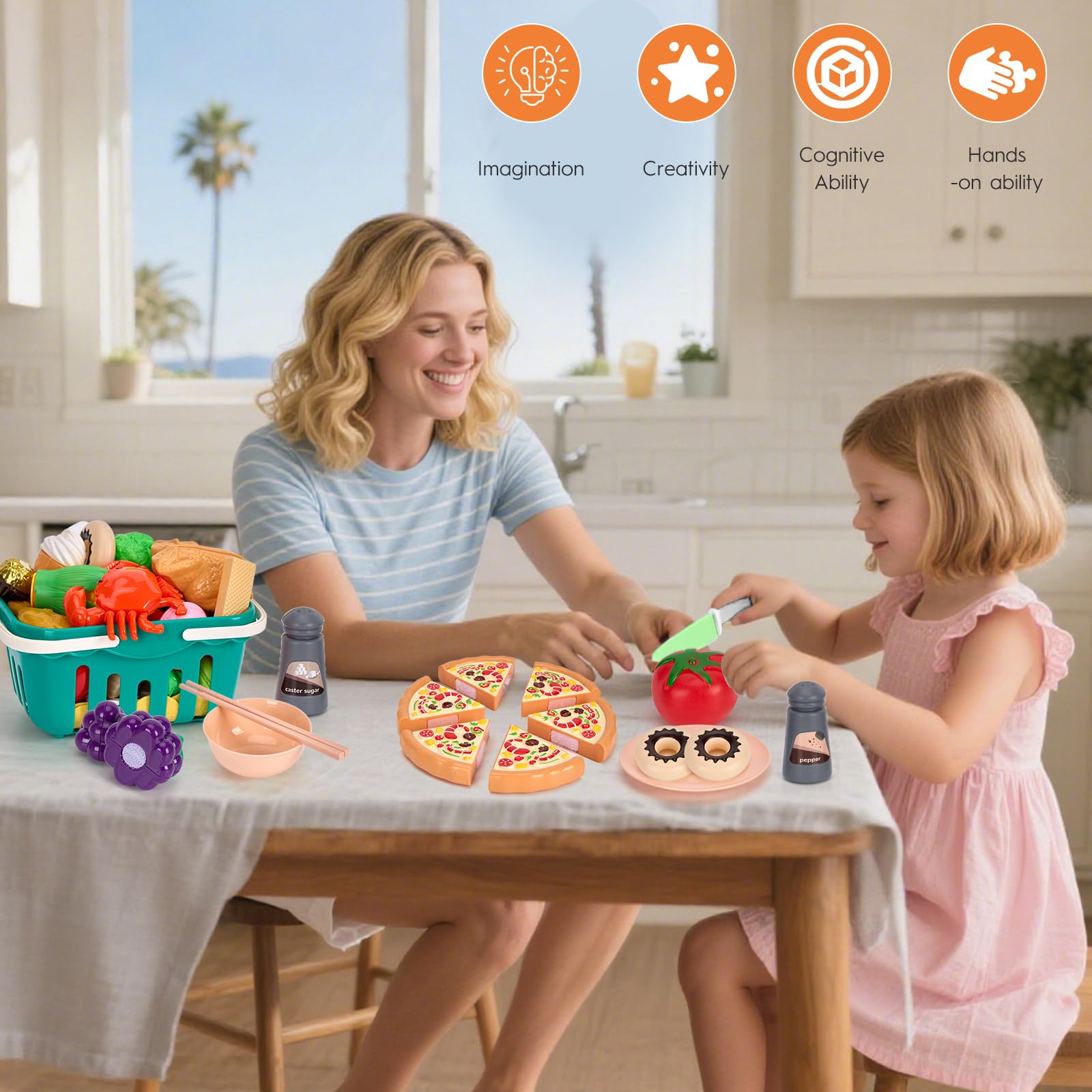 JOKERKING pink picnic mat sets the scene for backyard picnics and family stories.