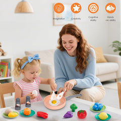 JOKERKING bright pink kitchen playset adds color to any play area