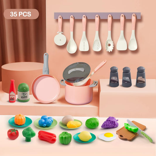 JOKERKING play food set with vegetables and fruits to spark pretend meals