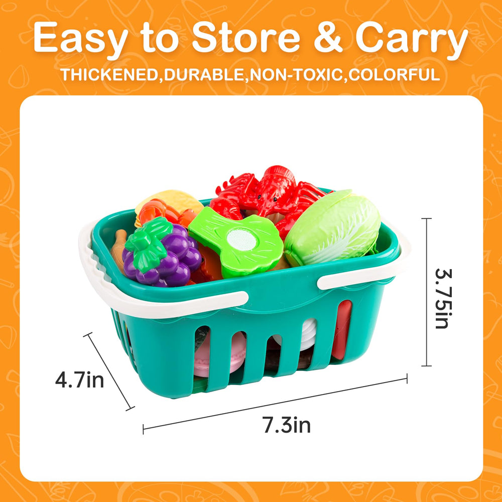 JOKERKING pretend groceries and fruits inspire sorting, organizing, and cooperative play.