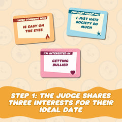 Joking Hazard Master Dater glossy cards ready for quick setup and repeat play