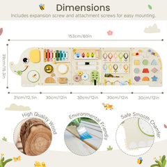 JOLIE VALLÉE Elephant wall panel sensory activities invite tactile exploration and focus.