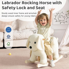 Jolie Vallée 3-side seat protects little riders during every rocking moment.