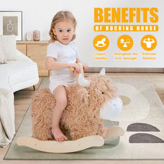 JOLIE VALLÉE TOYS baby rocker with cushioned seat; comfortable for long sessions.