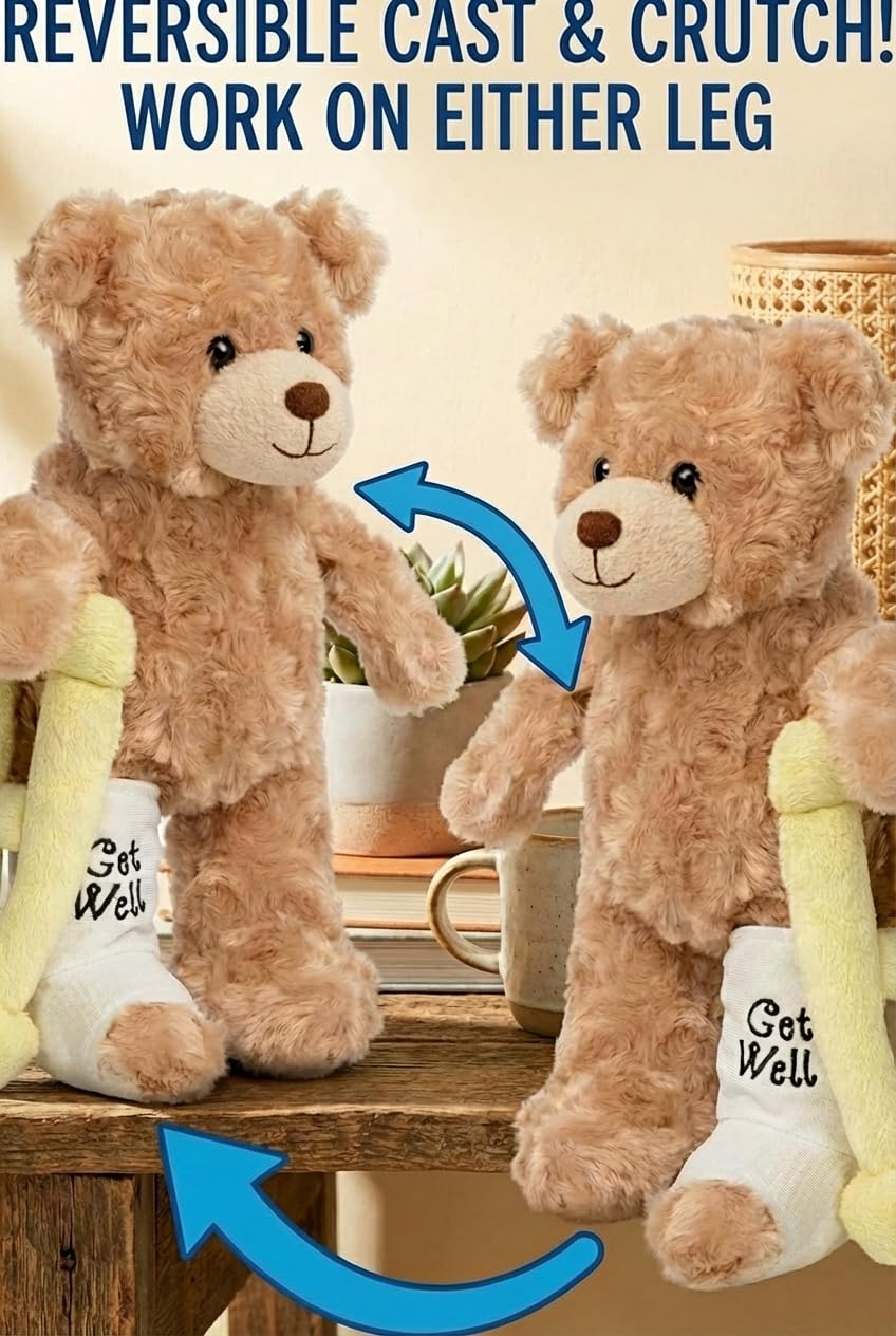 Jolitee soft plush recovery bear ideal for cuddling during rest