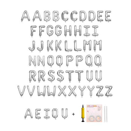 Jolixiraz alphabet balloons from A to Z for customizing banners.