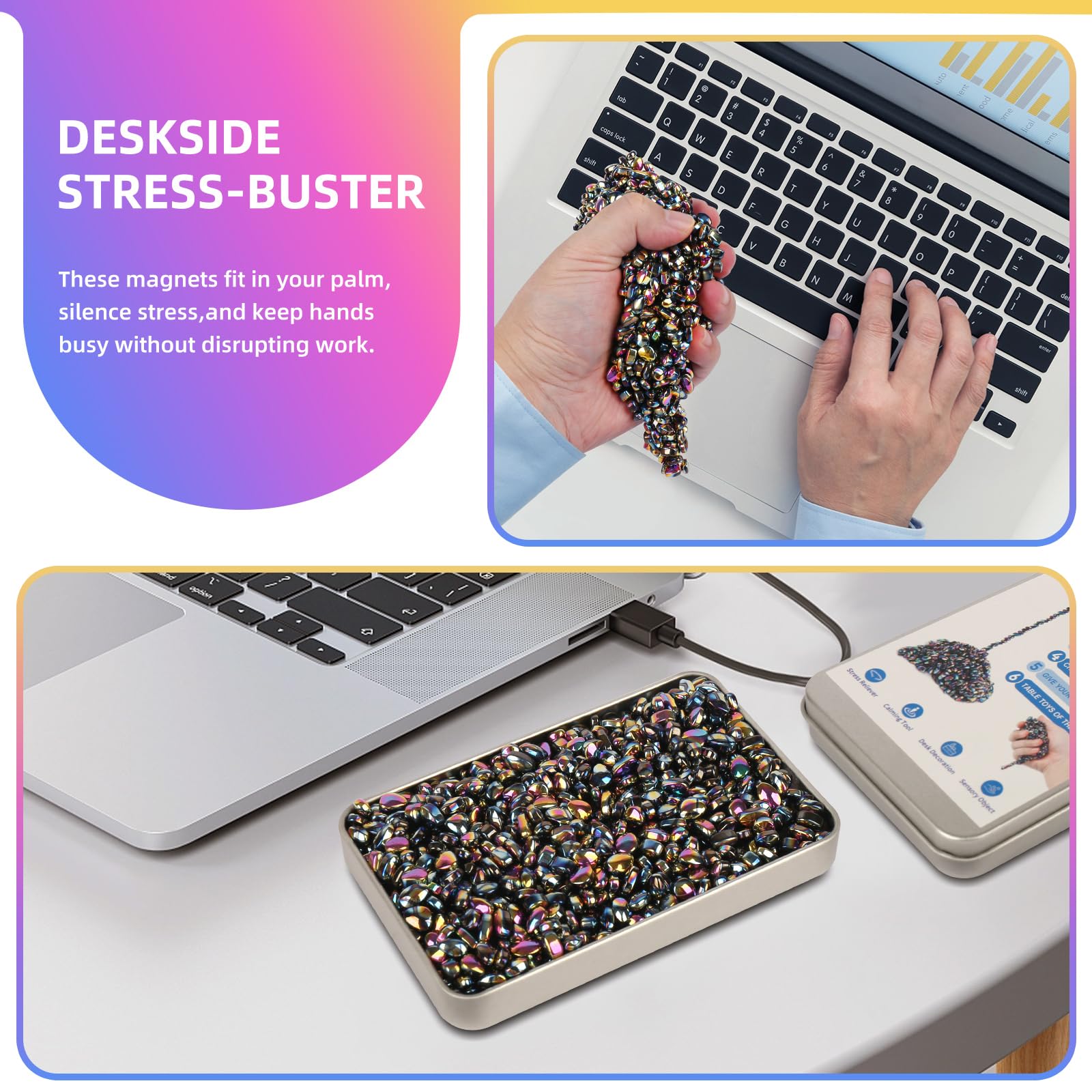 Jollicube desk sculpture shapes for focused work and creative breaks.