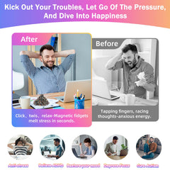Jollicube compact fidget kit in an office-friendly, discreet setup.