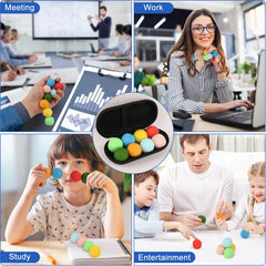 Jollicube office friendly stress toy helps maintain focus during tasks.