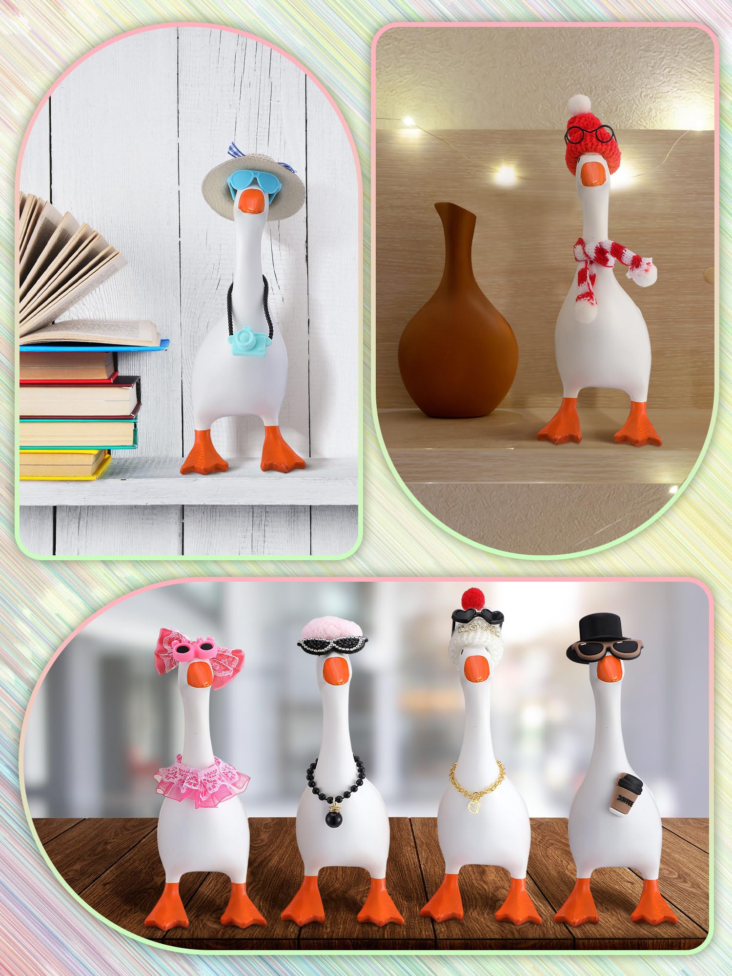 JolliLudo goose outfit princess look brings charming desk decor and photo opportunities.