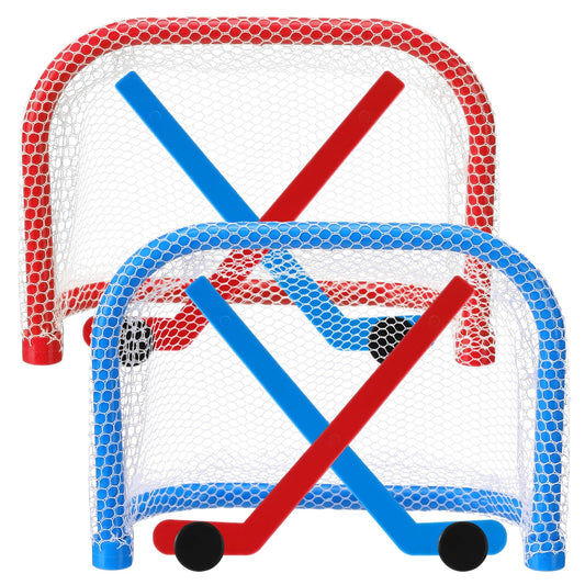JolliLudo mini tabletop hockey goals enabling quick, competitive play on any flat surface.