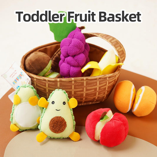 Jollybaby avocado plush fruit supports safe teething and sensory exploration.