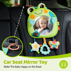 Jollybaby Frog crib-hanging toy keeps hands busy during play