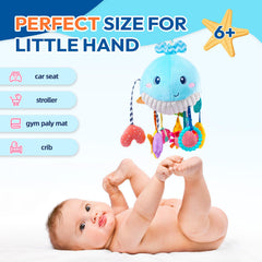 Jollybaby gift-ready whale toy for newborns and toddlers