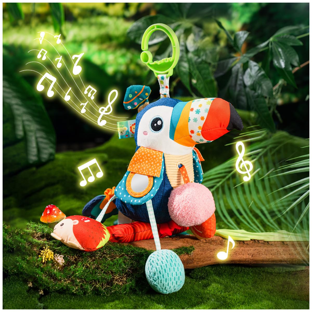 Jollybaby hanging hook design makes on-the-go attachment simple.