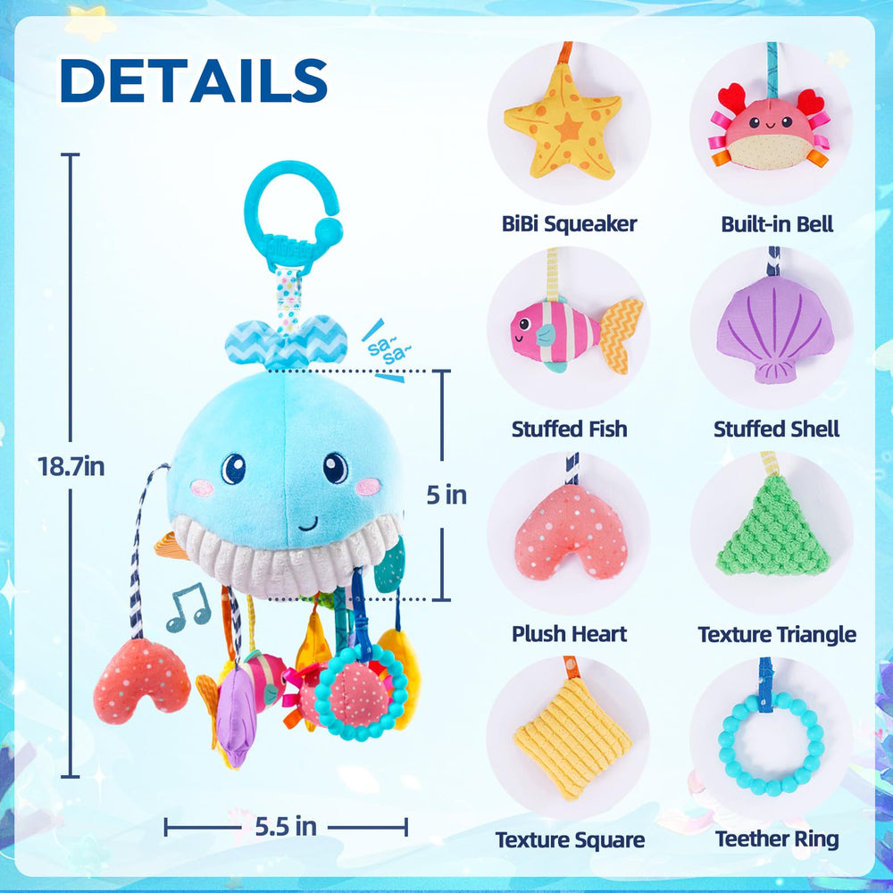 Jollybaby portable hanger attaches to strollers and car seats easily