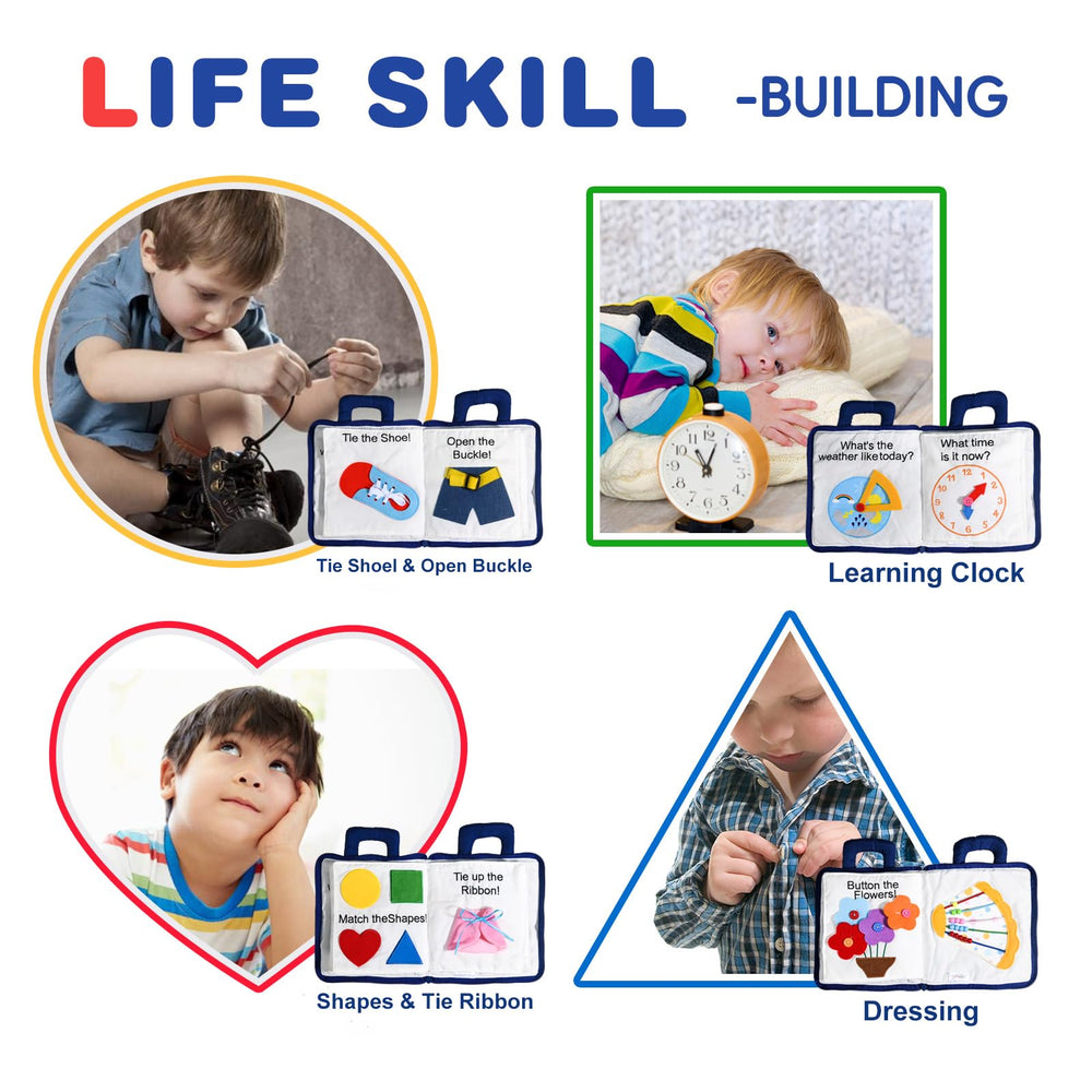 Jollybaby road trip activities in a portable busy book