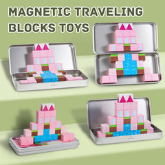 Jollynamy travel case keeps 32 cubes secure for car trips and flights.